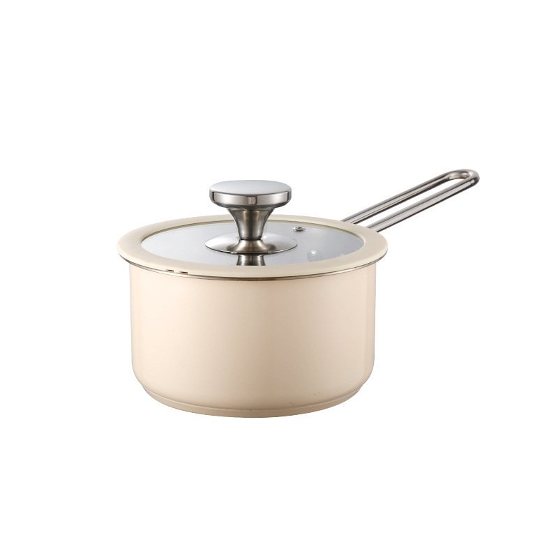 Customizable Korean Style Kitchen Cook cookware sets with Glass Lid Stainless Steel Cooking Pot Set