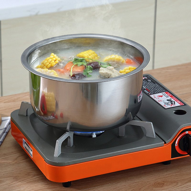 XINHUI Factory bulk sale kitchen indian cooking pot pan set 16-piece stainless steel cookware sets with lids