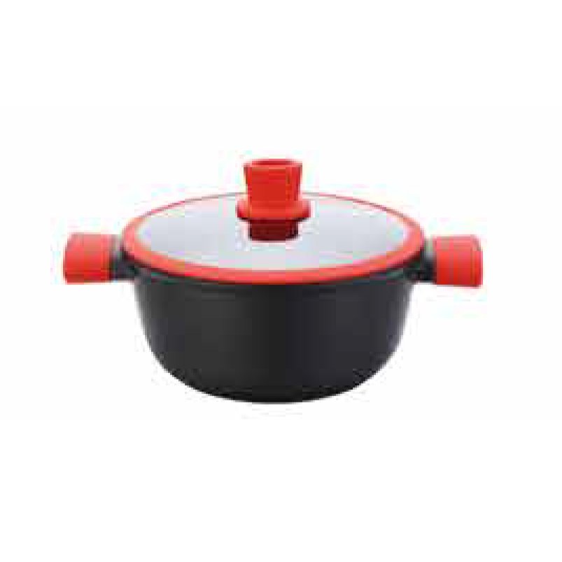 Wok and casserole set with pans and pots cookware for home kitchen cooking and soup pot aluminum