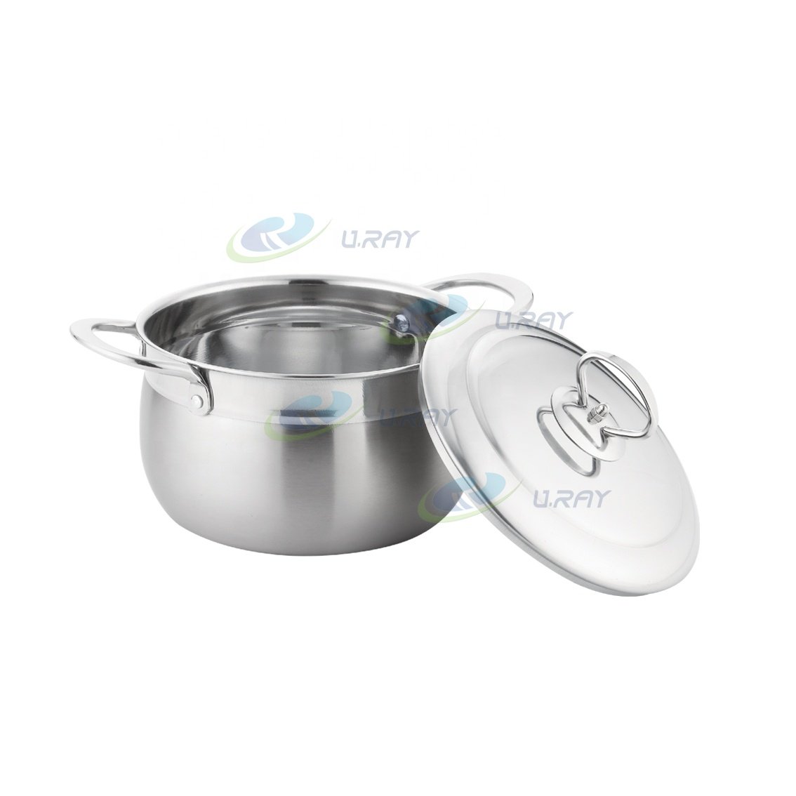 new hot pot 3pcs stainless steel casserole cookware set dish sets housewares casserole cooking pot kitchen cookware sets