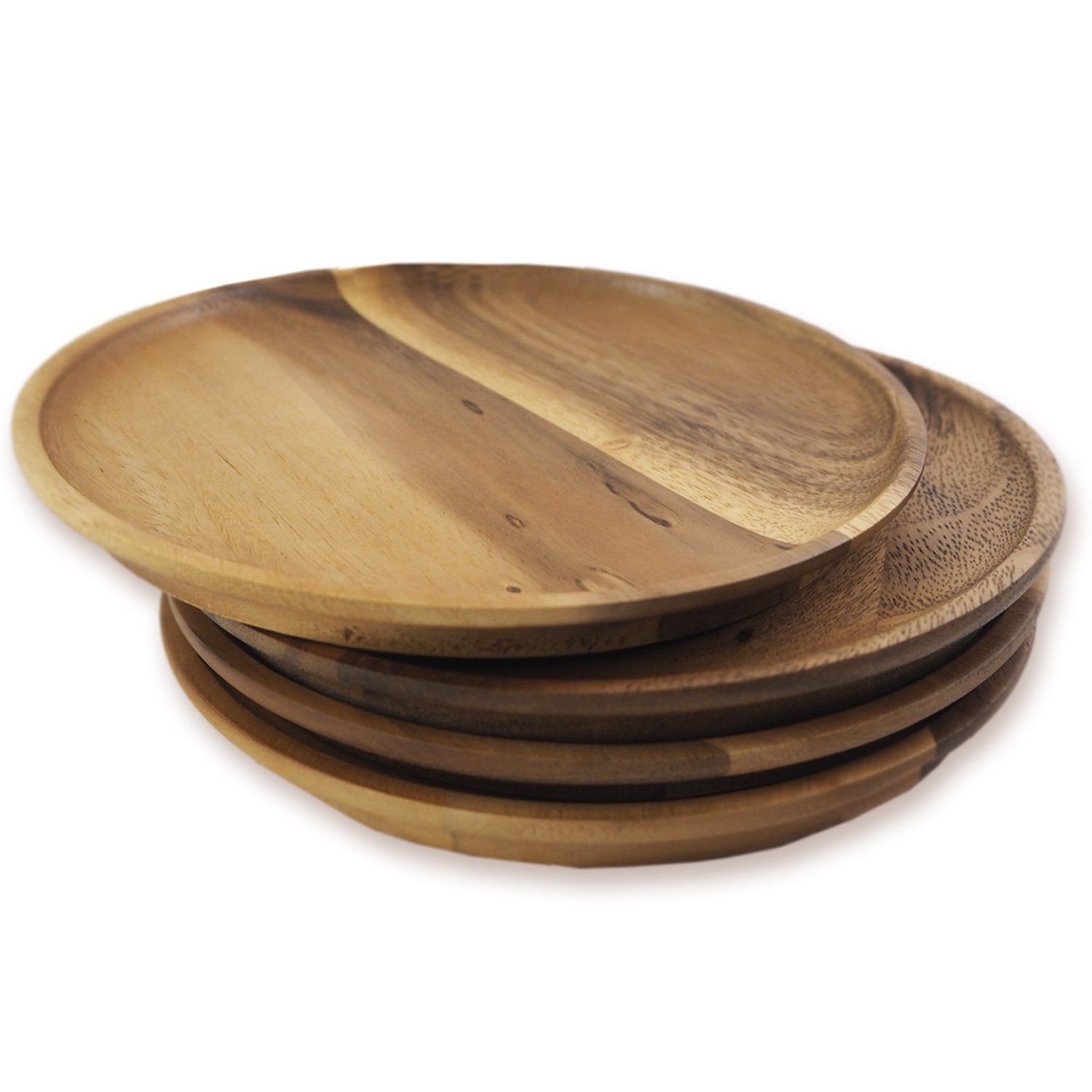 Hot Selling 2024 Custom Acacia Plates, Square, Rectangle, Oval Acacia Plates Wooden Dishes & Plates
