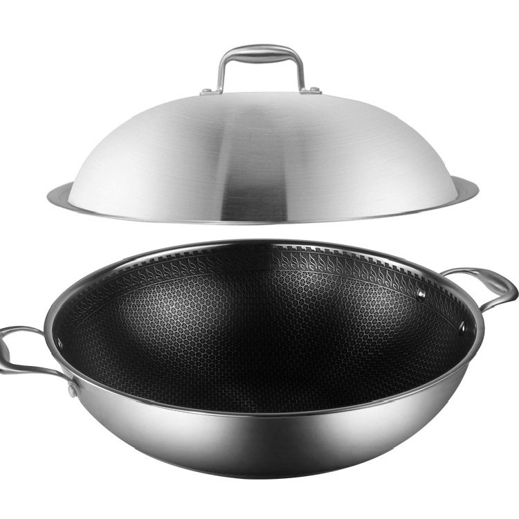 304 stainless steel kitchen pot stainless steel cooking pot with lid