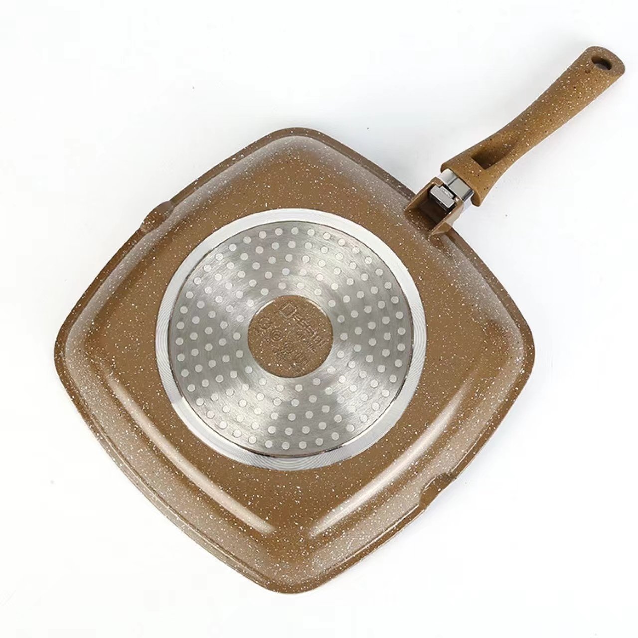 Healthy stone Non-Stick Cookware-Set 28cm Rectangle Metal Aluminum Material Cookware Fry Steak Pan