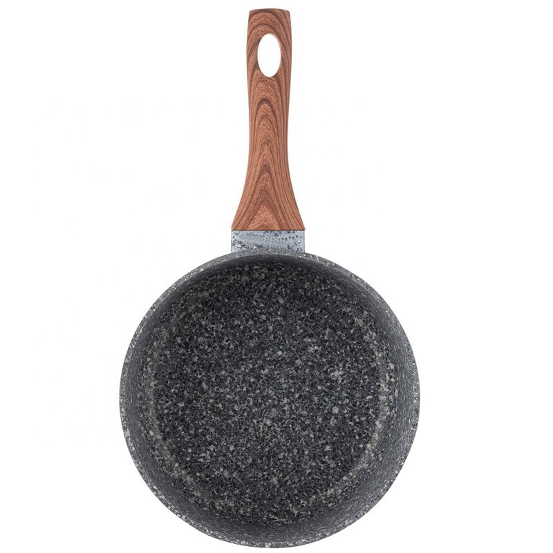 Aluminum forged granite coating saucepan cookware sets