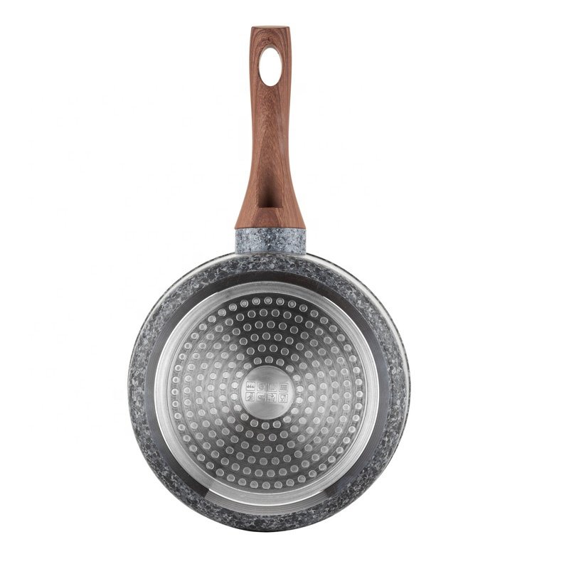 Aluminum forged granite coating saucepan cookware sets