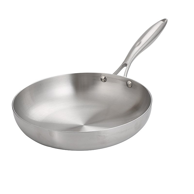 304 Stainless Steel 3-layer Steel Wok Induction Cooker Gas Universal Pan Steak Frying Pan cooking pot non-stick cookware sets