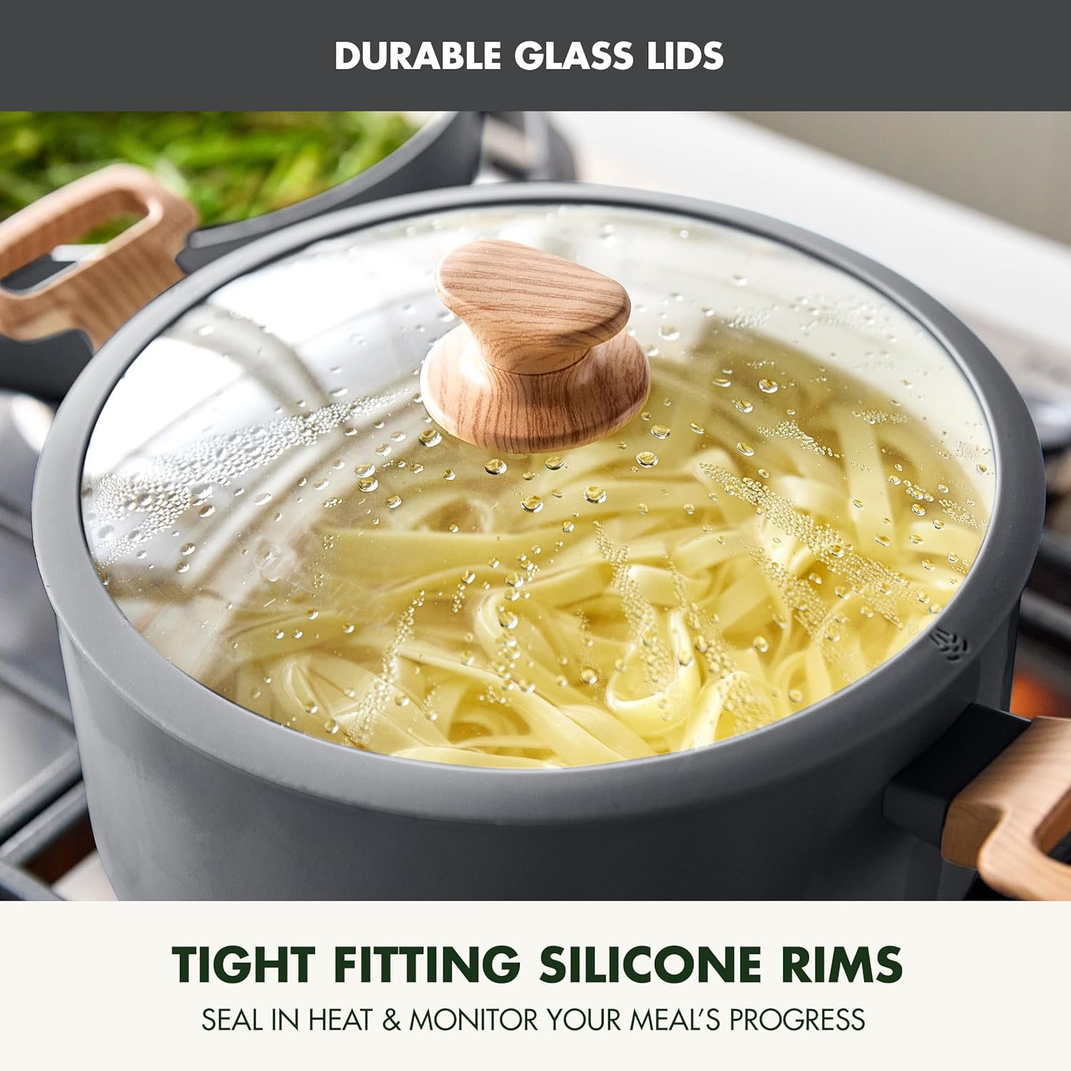 Ultimate Hard Anodized Nonstick Clear Glass Ceramic Pots And Pans Cookware Sets Of Korean