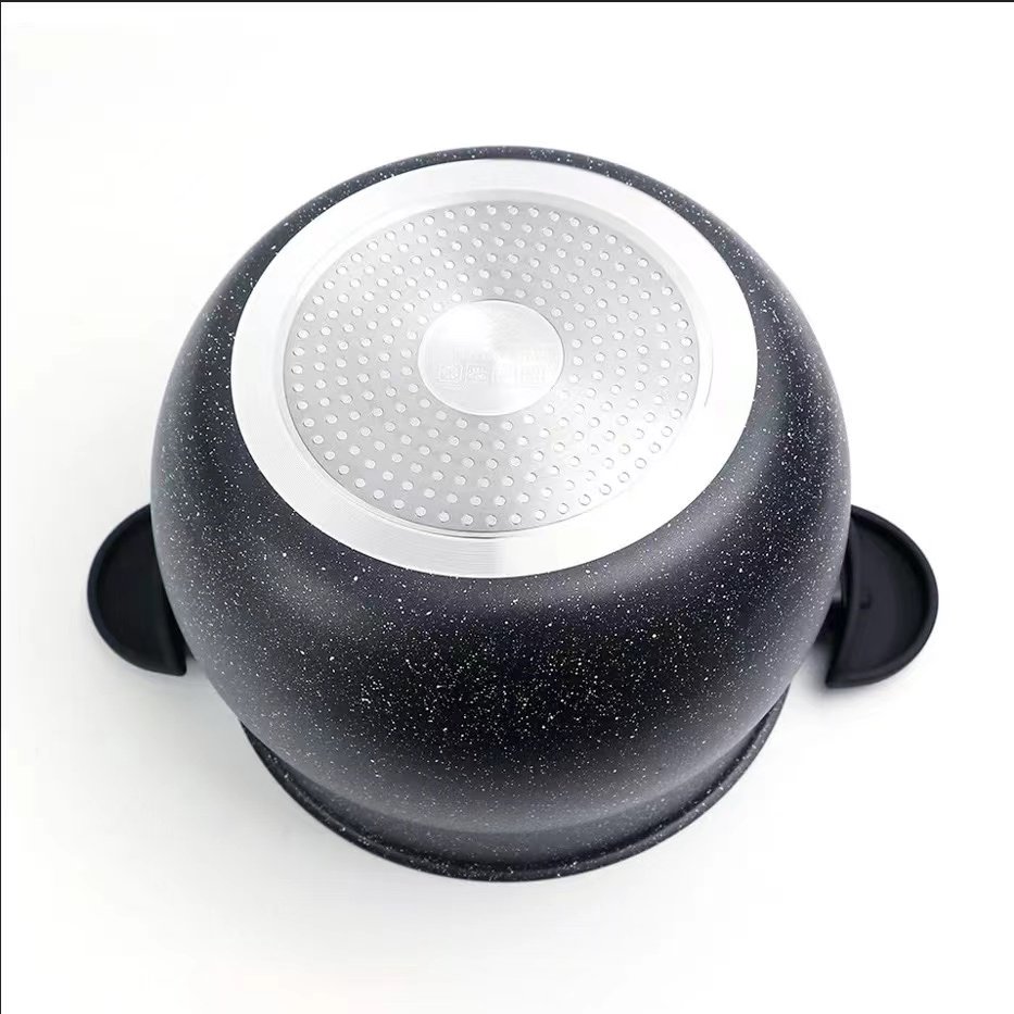 Ready Ship Stock New Design Steamer Pot 26cm Soup Pot Cookware Sets Moroccan Style Steamer Pot Dessini Cookware Set