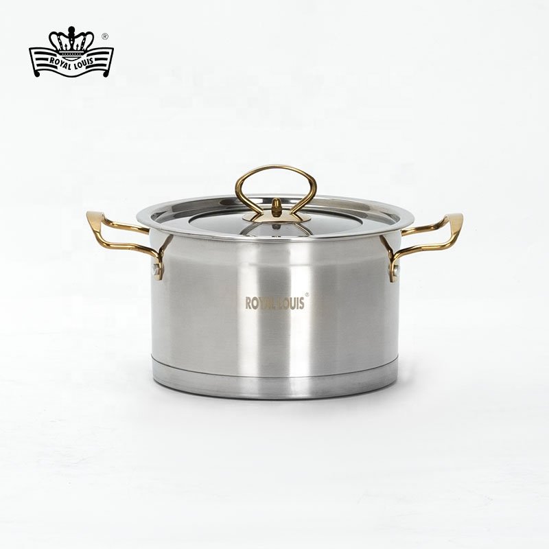 Royal Louis 6 pcs Stainless Steel Cookware Set Pots and Pan Sets Stylish Cookware Set Soup Pot Stock Pot