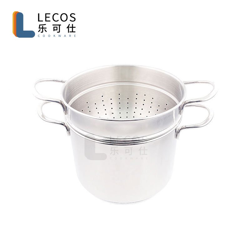 New design 5PCS multi purpose use Stainless Steel noodle pot pasta cooker casserole cooking pot with strainer kitchenware set