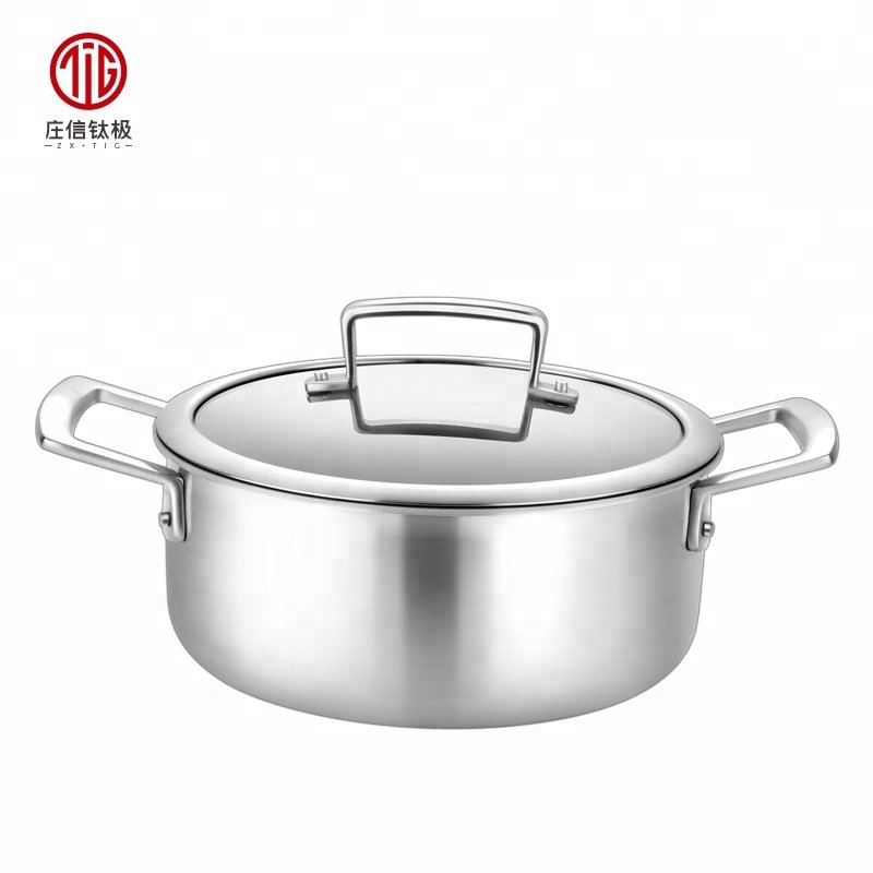 16 cm Chinese hot pot cookware titanium cookware set non stick pots