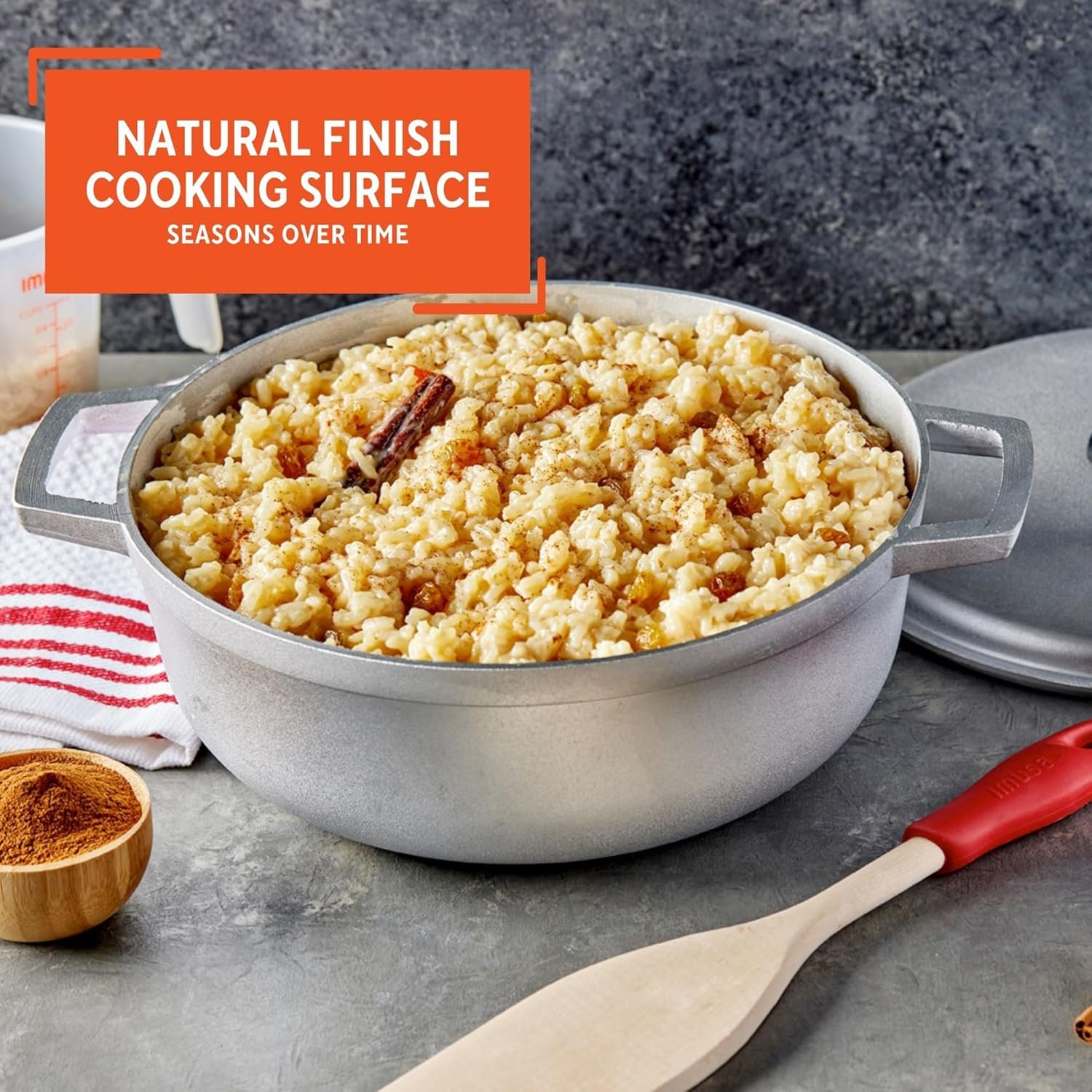 Traditional Caldero made in Colombia with Lid Heavy Duty Gravity cast High Purity Aluminum Alloy Cookware Sets