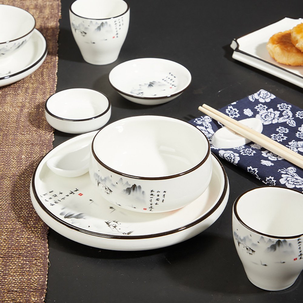 Chinese Style Originality Ceramic Tableware Cookware Sets Promotion Gift