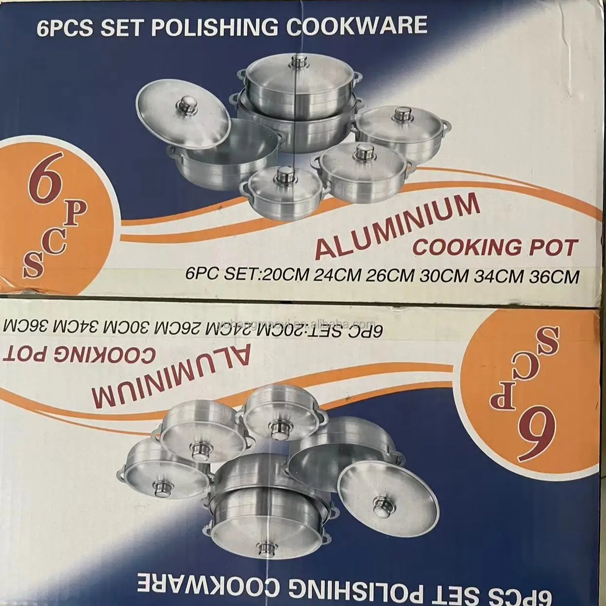 High Quality CLASSIC Aluminum Pot Sets 12PCS Cheap Price Die Cast Casserole Forged Big Aluminium Kitchen Frying Pan Soup Pot Set
