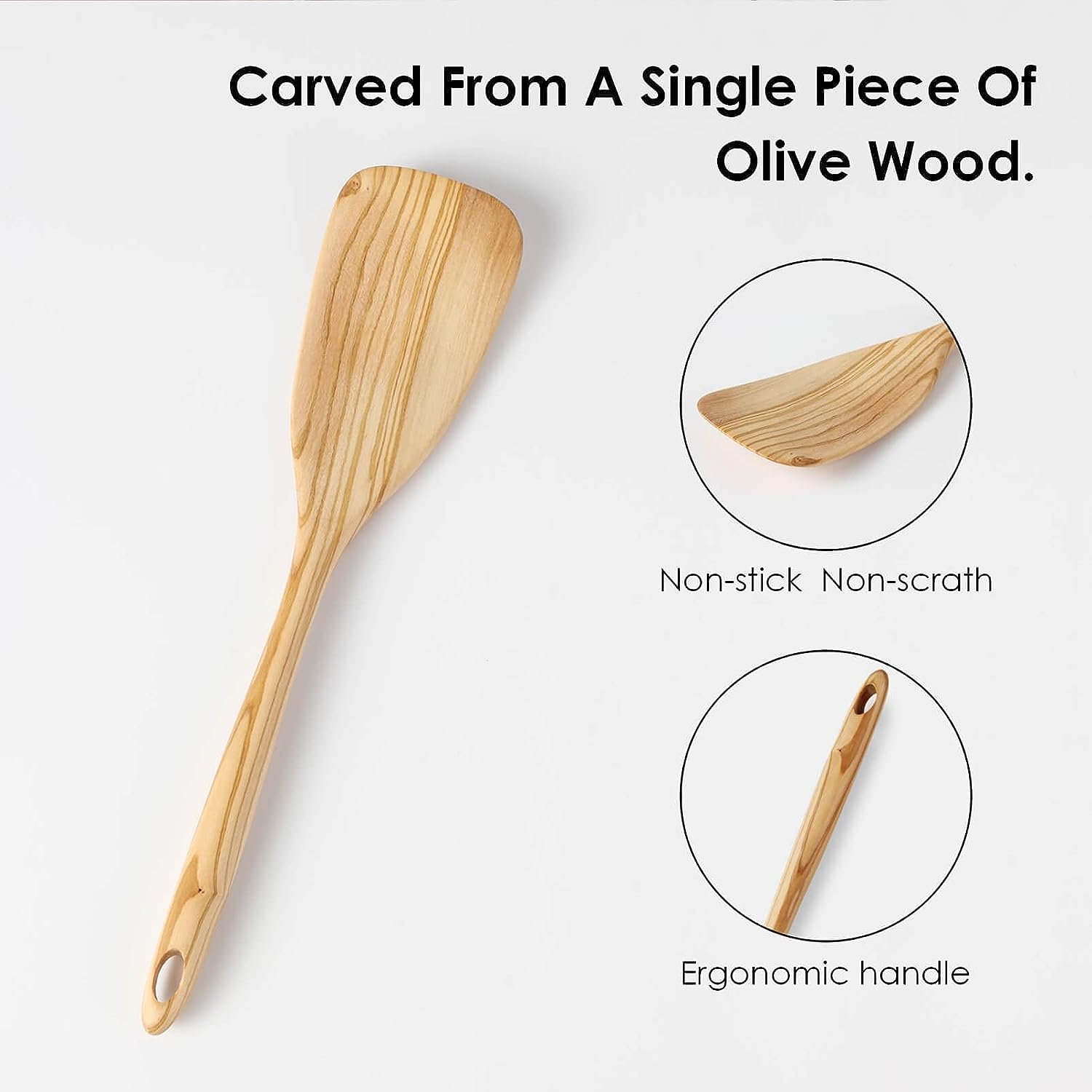 High quality natural olive wood kitchen utensils cookware set perfect gift for holidays