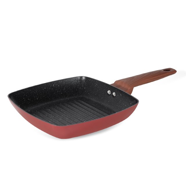 Hot Wholesale non stick cookware 7pcs marble coating cookware sets with aluminum lid kitchenware set