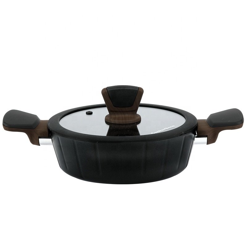 9 Pcs pots and pans kitchen aluminum non stick pots cooking saucepan cookware sets