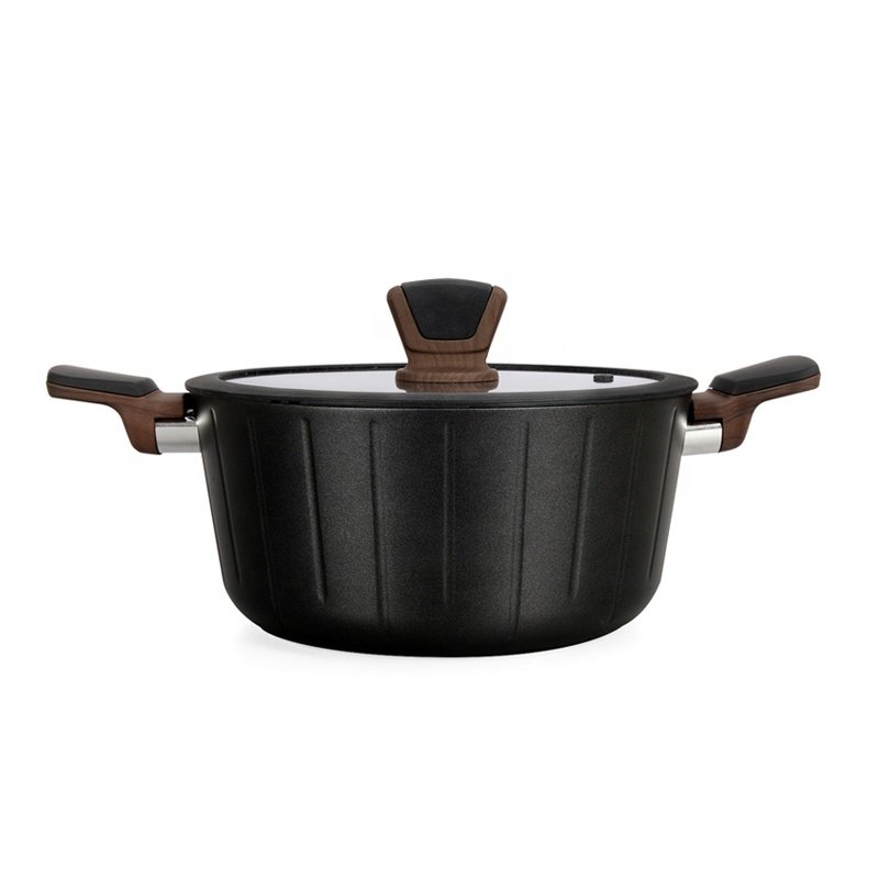 9 Pcs pots and pans kitchen aluminum non stick pots cooking saucepan cookware sets