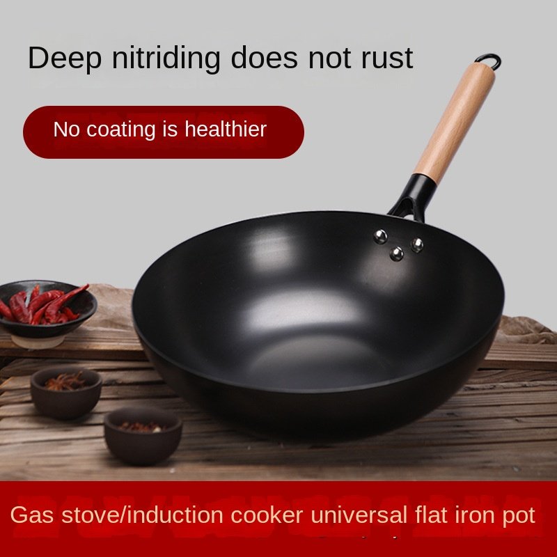 Lightweight wok carbon steel cookware set