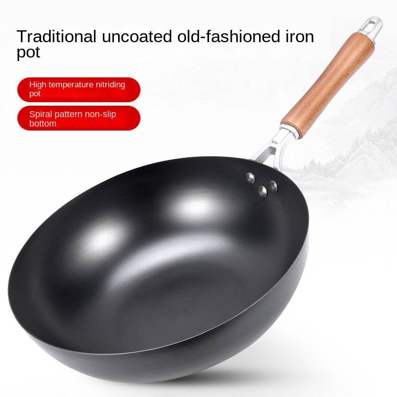 Lightweight wok carbon steel cookware set