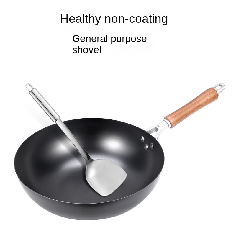 Lightweight wok carbon steel cookware set