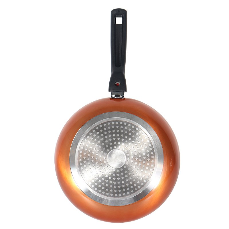 Eco friendly non stick ceramic coating kitchen cooking pots and pans aluminum cookware set with remove handle