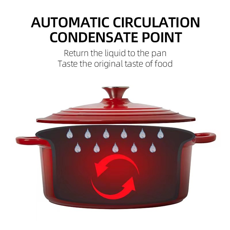 Factory Direct Selling Pot Casserole Enamel Cast Iron Dutch Oven Cookware Sets