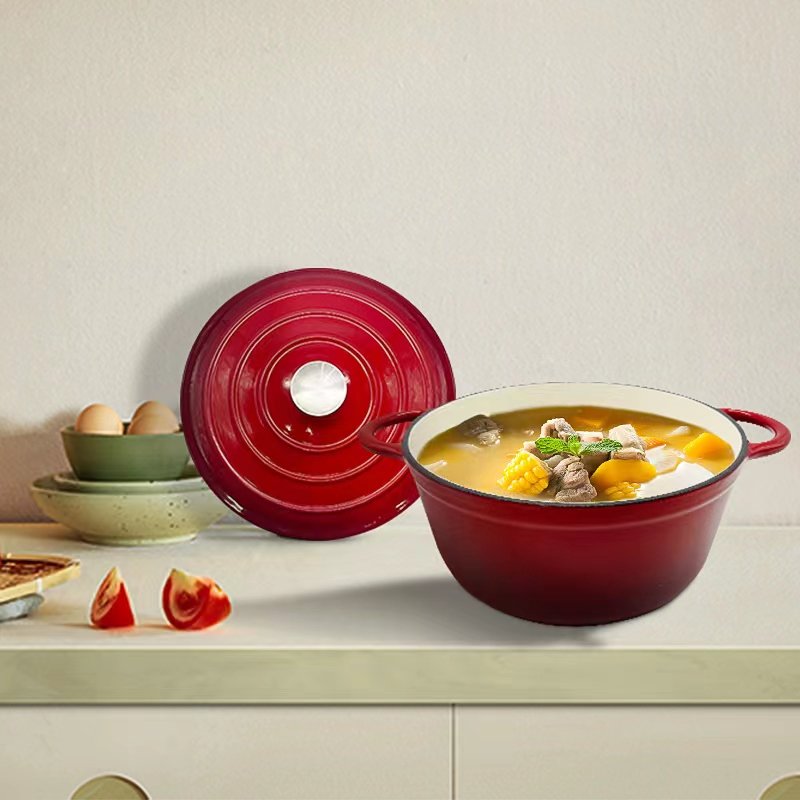 Factory Direct Selling Pot Casserole Enamel Cast Iron Dutch Oven Cookware Sets