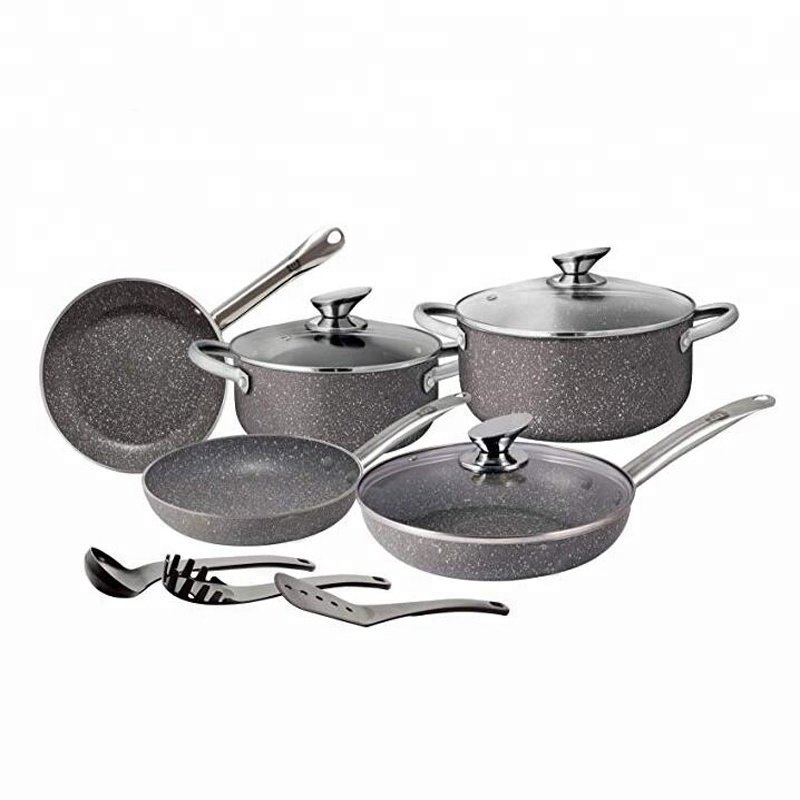 Forged Aluminium Granite Stone Coating cookware set