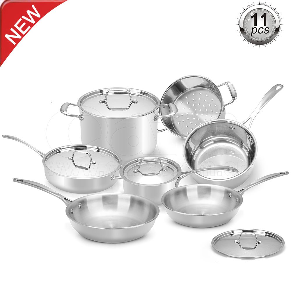 Hot selling stainless steel pro rena ware cookware/tivoli germany cookware set