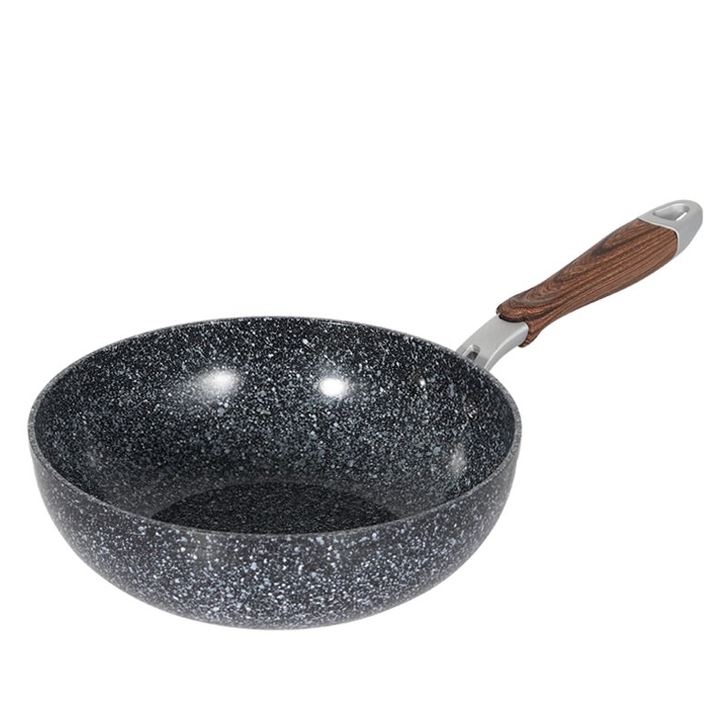 Aluminum ceramic marble Cooking Pot Cookware Set Pots Set Cookware Set Cooking with wooden handle