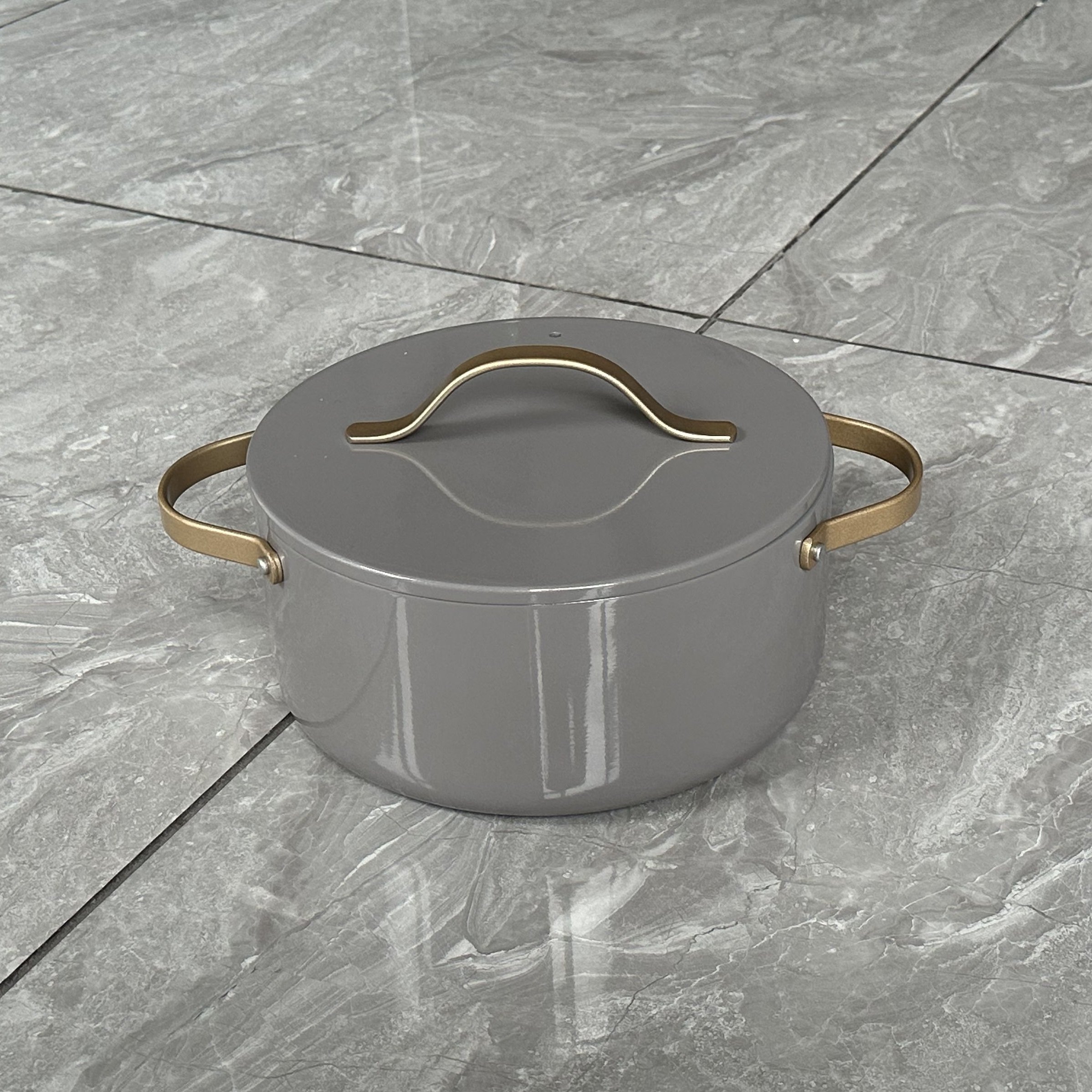 12 Piece kitchen aluminum non-stick induction cookware sets