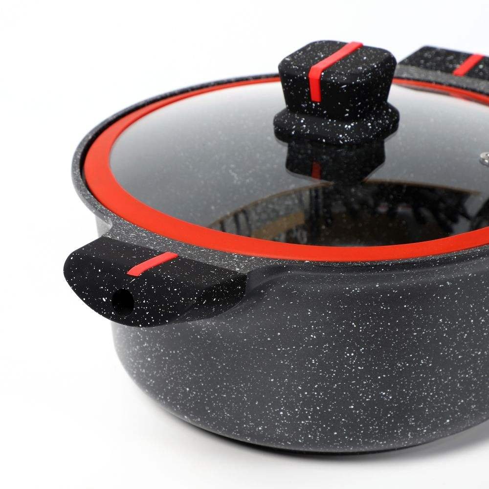 Kala 10pcs Pots and Pans Set Nonstick Healthy Kitchen Cookware Sets Induction Cooking Set Granite Stone Frying Pans