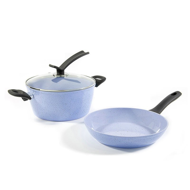 hot selling 7-pieces space saving easily removable Oven safe with handle removed cookware set non stick
