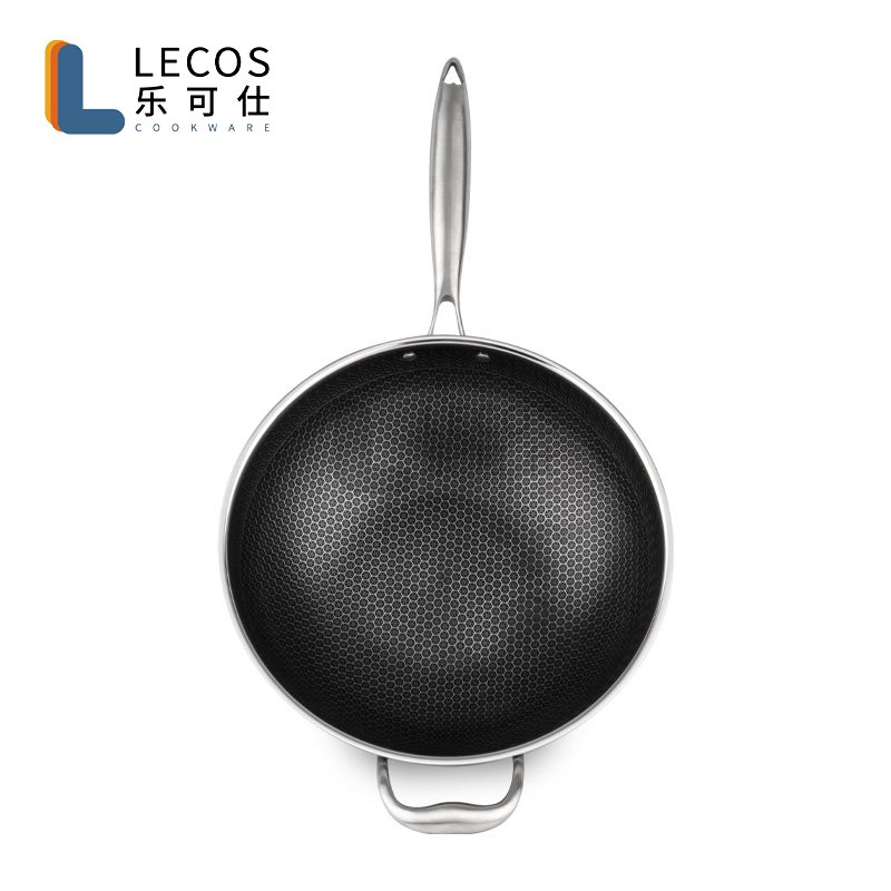 3 Ply Induction Master All Clad Stainless Steel Wok For Kitchen Cookware Nonstick Fry Pans