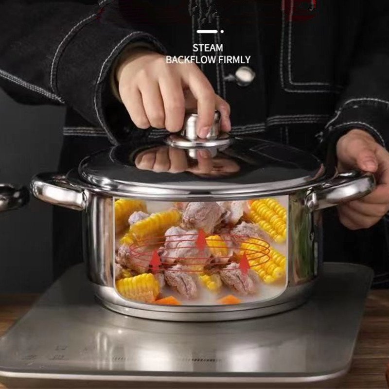 high quality 10 pcs stainless steel Cookware Set thicken stainless steel sets