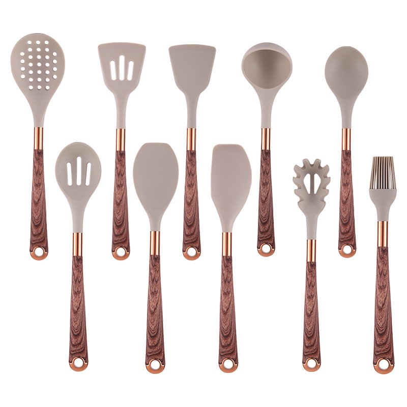 Manjia Kitchen Accessories Kitchen Utensil Cookware Sets Silicone Kitchen Set MS267