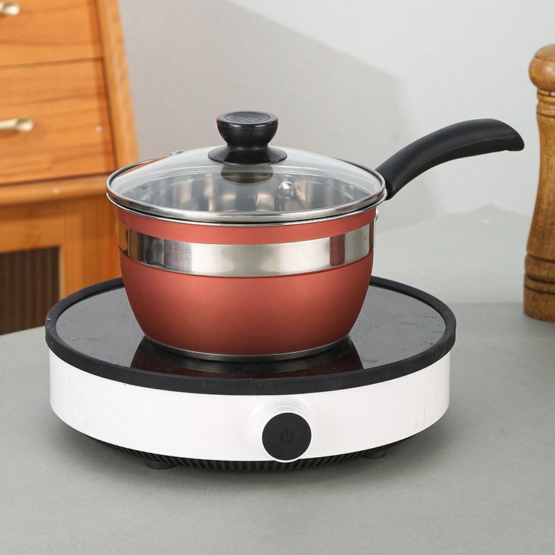 12 pc Cookware Set w/ Lids Stainless Steel Wok Kitchenware Stainless Steel Non Stick Wok Pan Sets