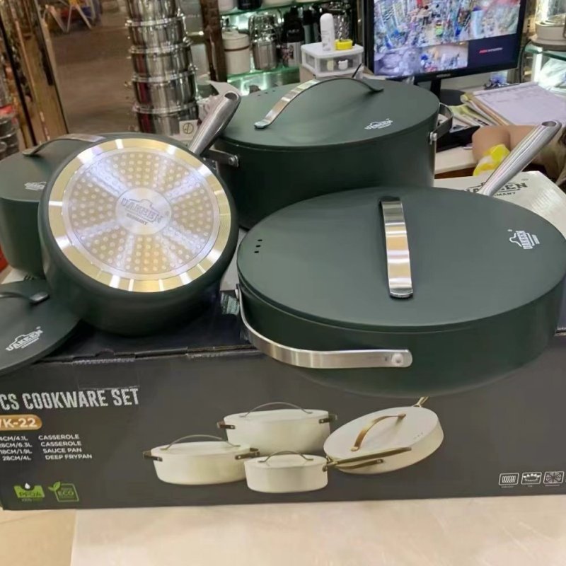 Factory Hot Selling 8pcs Home And Kitchen Nonstick Cookware Sets New Arrival Hot Selling Pot Set Cookware Set Cooking