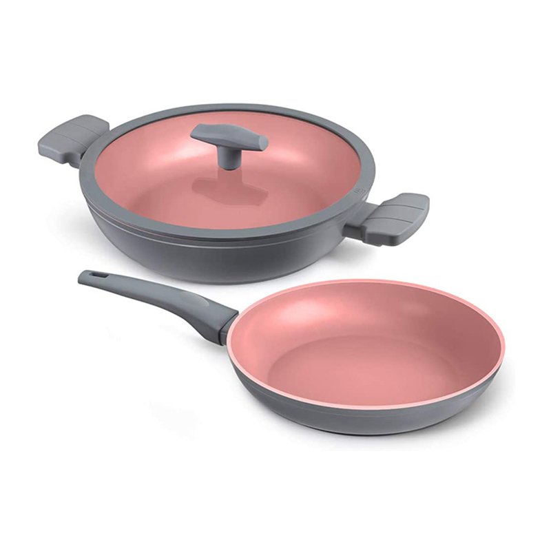 9pcs Forged Coating Aluminium Nonstick Pots and Pans Cookware Set with Lid