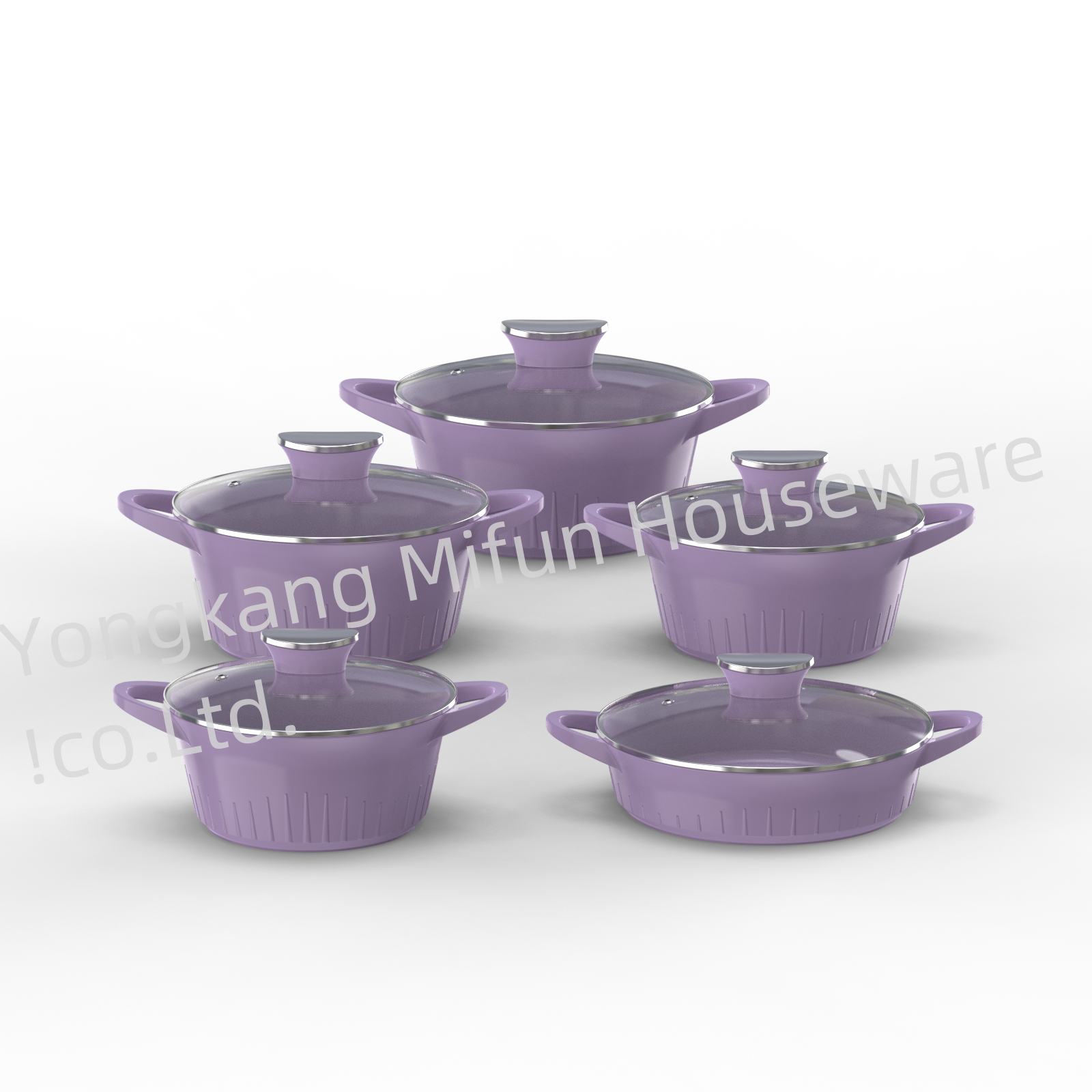 Wholesale Outdoor Kitchen Pot Supplies Items Wares Aluminum Multi-function Non-stick Cookware Sets
