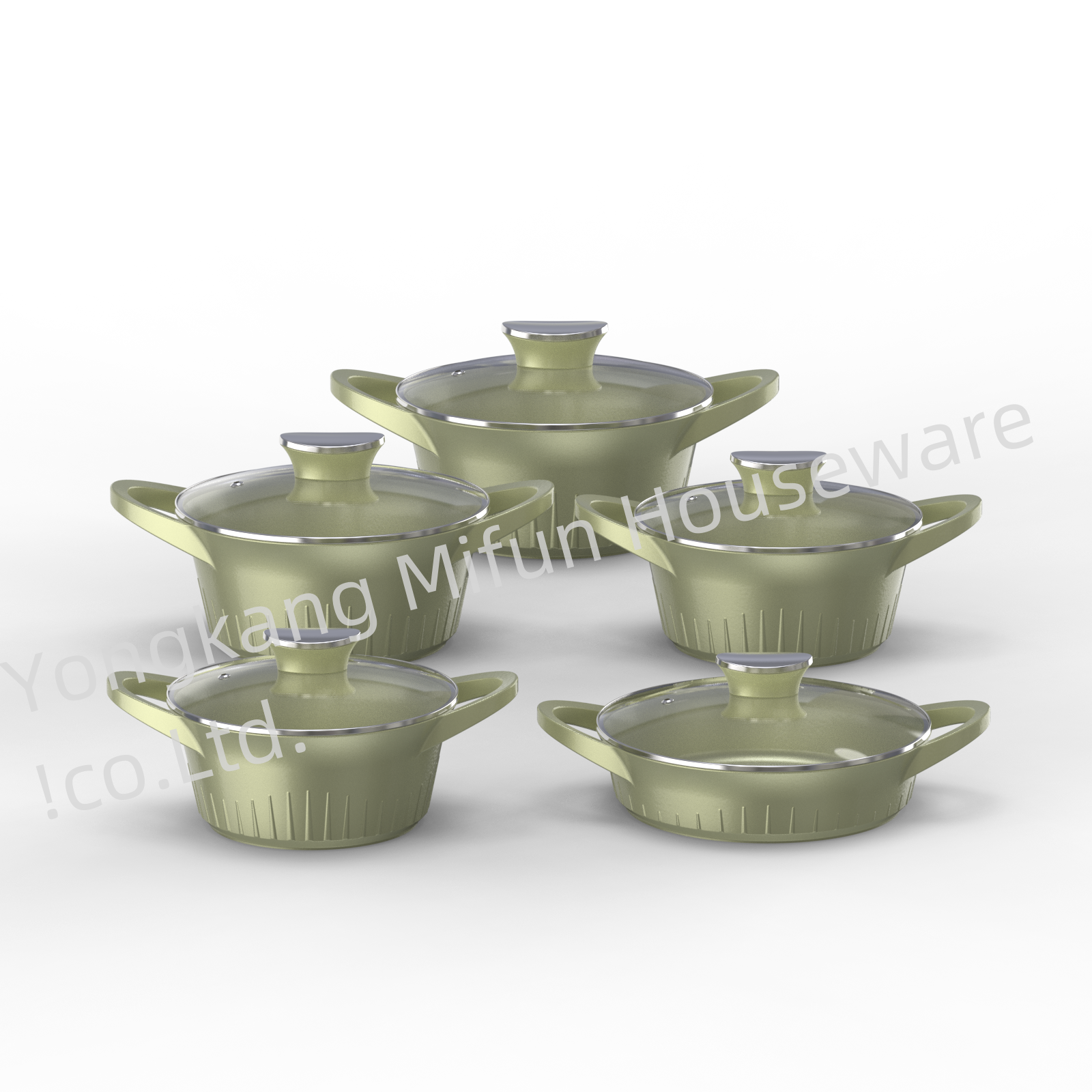 Wholesale Outdoor Kitchen Pot Supplies Items Wares Aluminum Multi-function Non-stick Cookware Sets