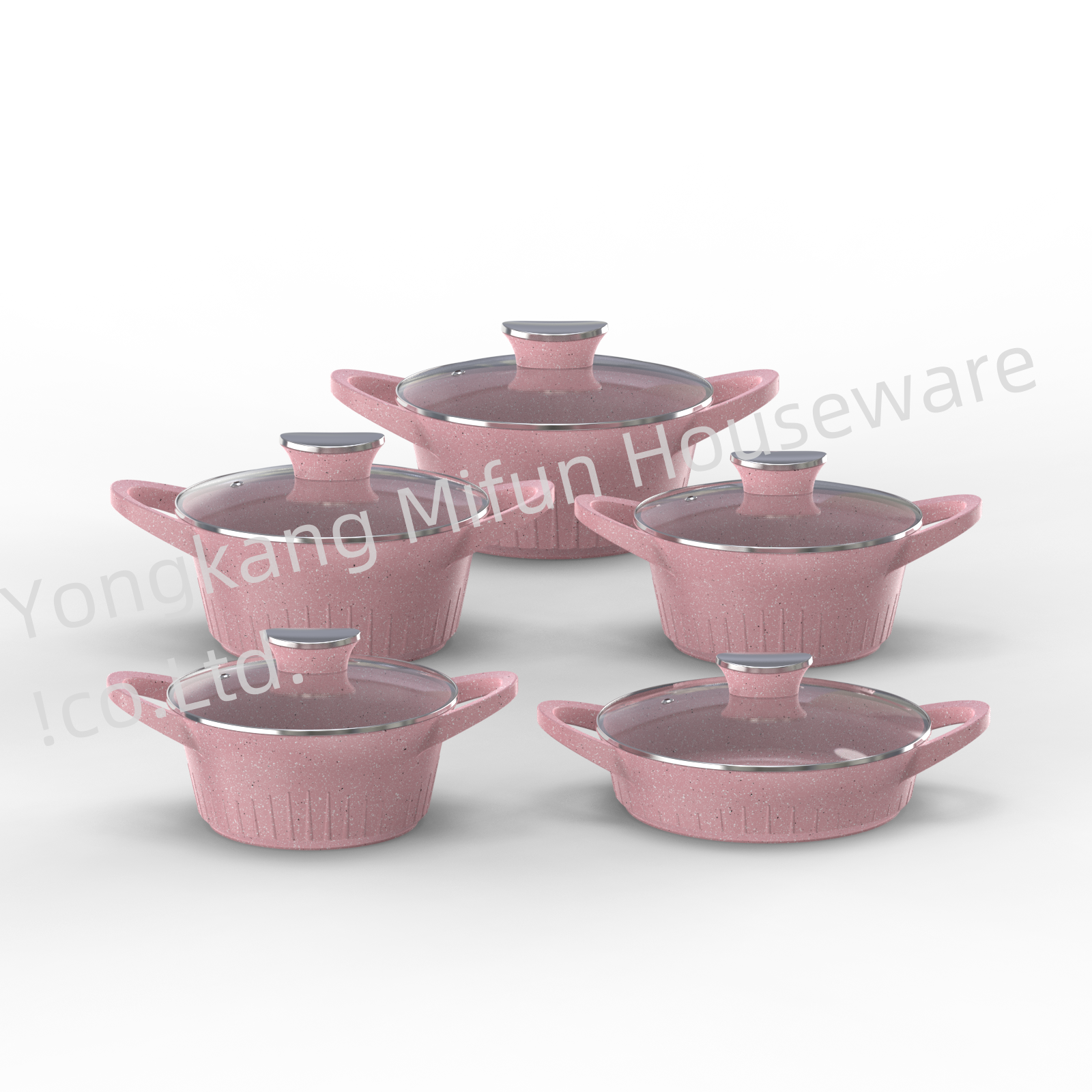 Wholesale Outdoor Kitchen Pot Supplies Items Wares Aluminum Multi-function Non-stick Cookware Sets