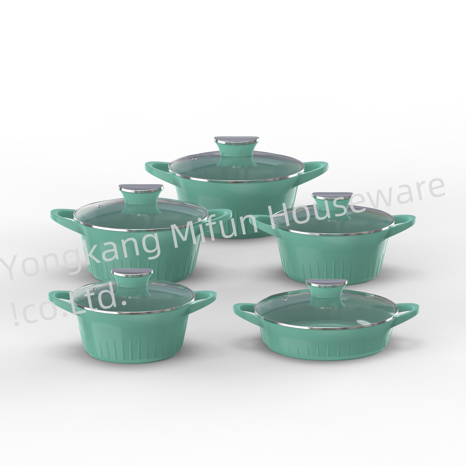 Wholesale Outdoor Kitchen Pot Supplies Items Wares Aluminum Multi-function Non-stick Cookware Sets