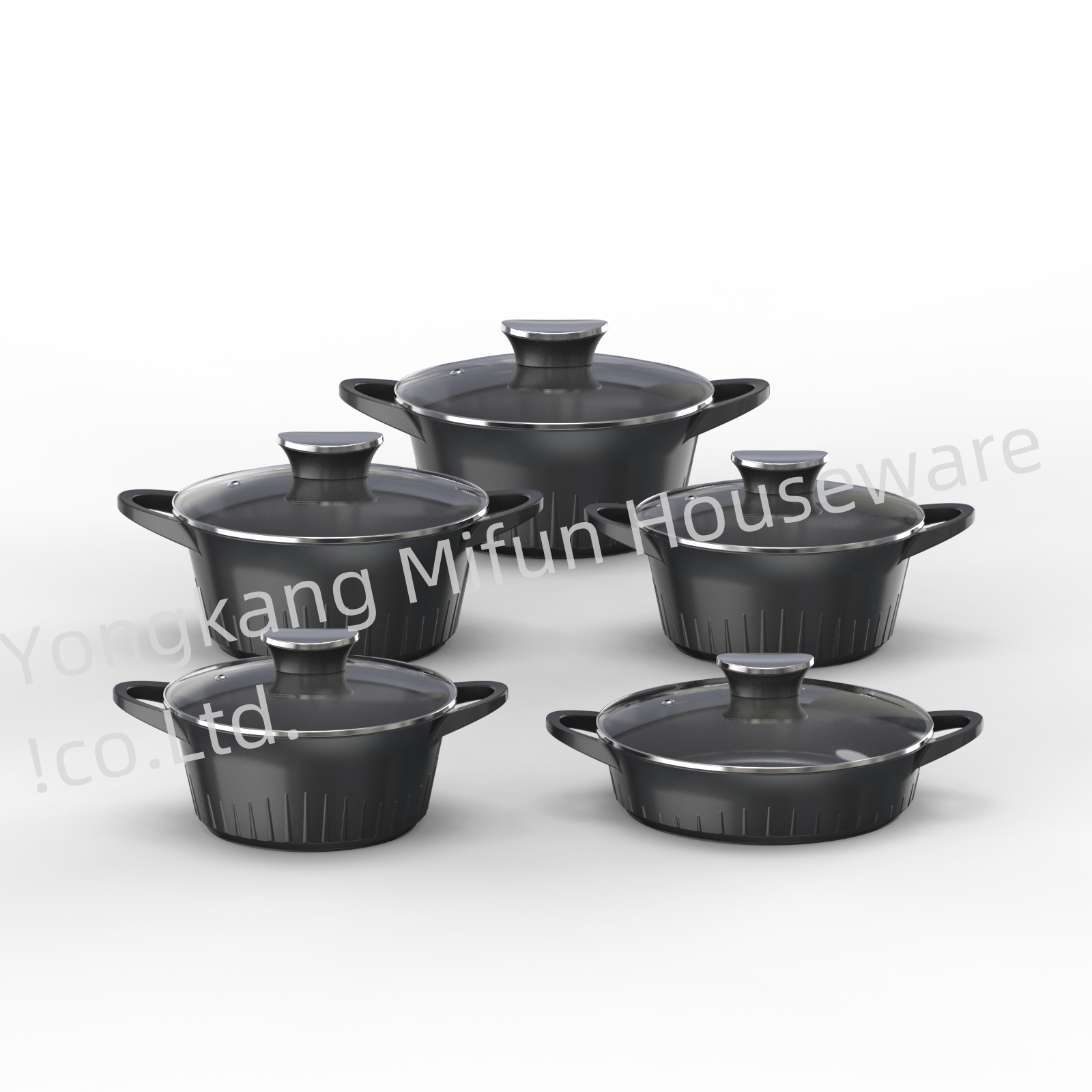 Wholesale Outdoor Kitchen Pot Supplies Items Wares Aluminum Multi-function Non-stick Cookware Sets