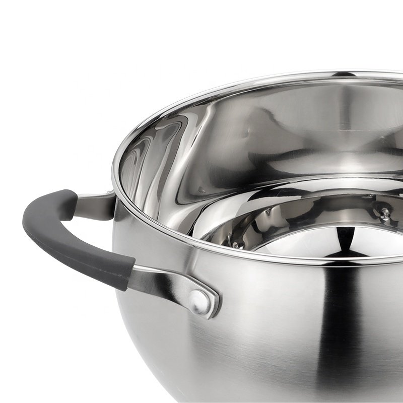 8pics wholesale kitchenware saucepan cooking pots sets casserole pots and pans stainless steel cookware set