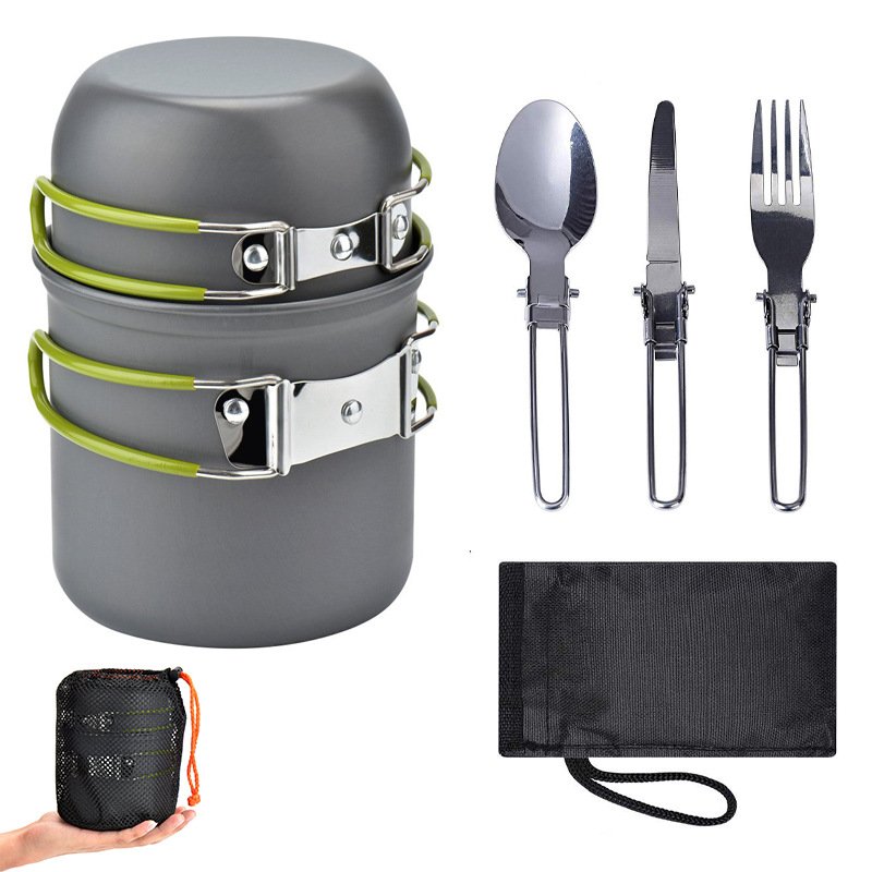 Pure Titanium Products Camping Pots Lightweight Portable Hiking Outdoor Cookware camping set cookware