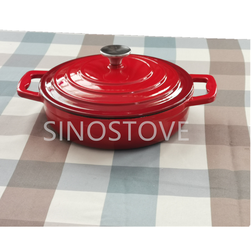 Enamel cast iron cookware set
