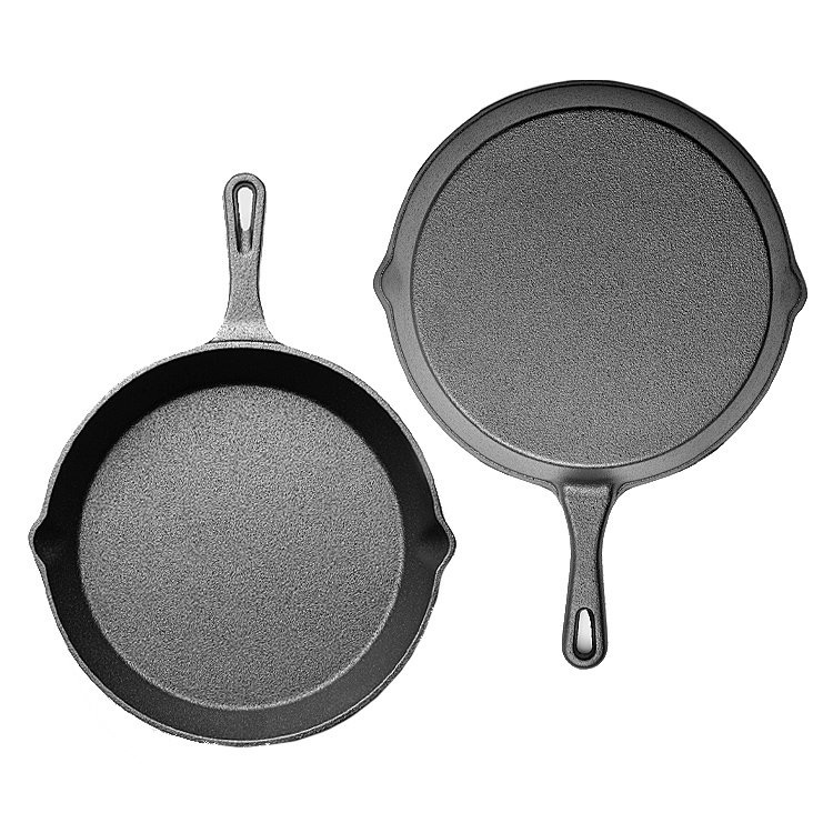Factory Ready Stock 16/20cm Classic Pre-seasoned Cast Iron Fry Pan 6.3''/7.9'' Cast Iron Frying Pan Skillet