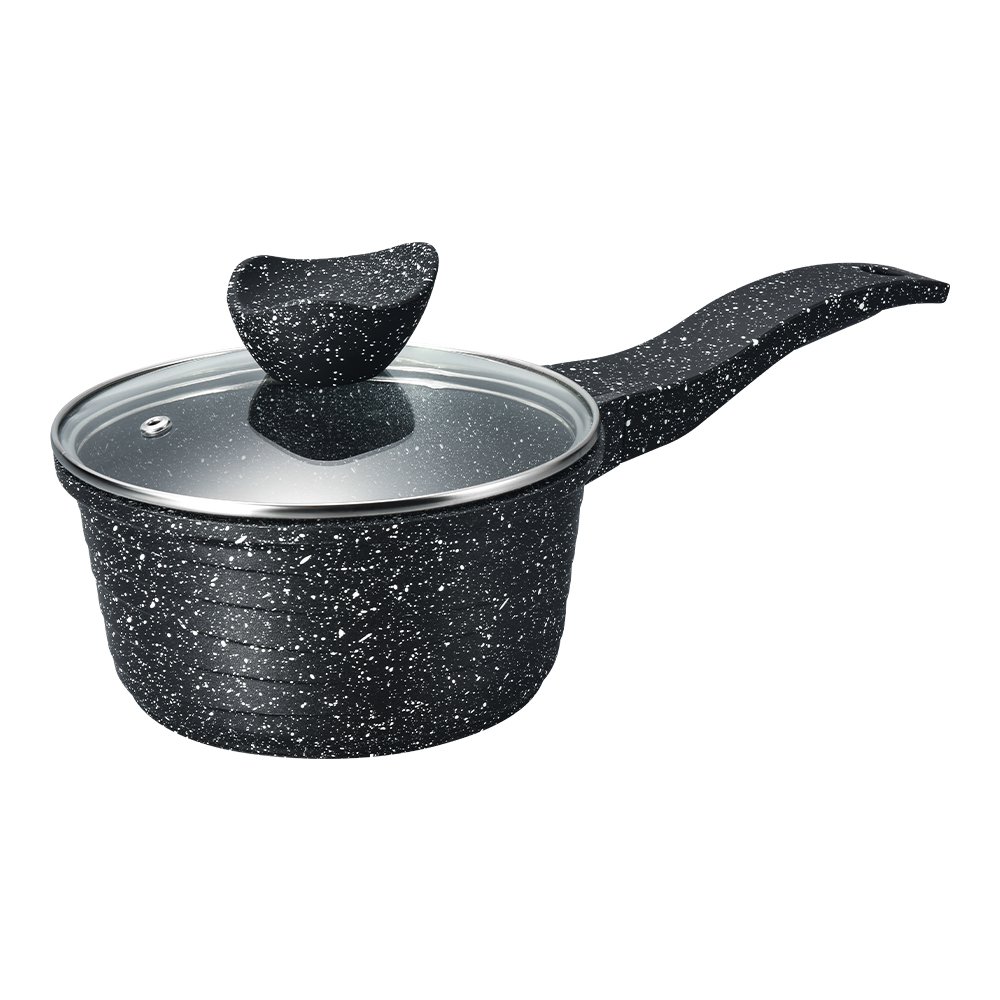 Kitchen 7pcs set Die Casting Kitchen Cookware Set Glass Cover 16cm Milk pot 20/24cm Soup Pot/24Frying Pan Pot Set